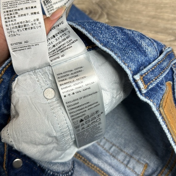 Levi’s Premium Wedgie Straight Fit Women’s Jeans Distressed Medium Wash Size 28 - Picture 13 of 13